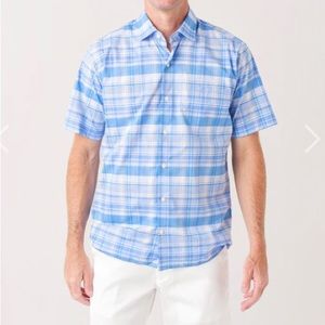 Peter Millar s/s cotton button down shirt